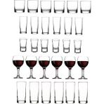 Paşabahçe 30 Parça Mega Set Istanbul Viski Rakı Shot Votka Şarap Bardağı Seti