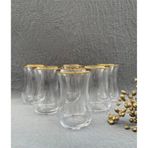 Paşabahçe 42021 Yaldızlı Çay Bardağı 120cc 6 Lı Çok Renkli