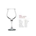 Paşabahçe 440278 6 Adet 475 cc Wavy Kırmızı Şarap Kadehi