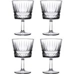 Paşabahçe 440455 Elysia Magnolia Sunum Bardağı 260CC Şeffaf Desenli Cam 4 Parçalı Set