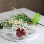 Paşabahçe 530038 4lü Yaldızlı Elysia Gold Çerezlik