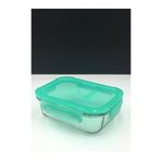 Paşabahçe 530176 Lockie Yeşil Cam Saklama Kabı
