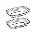 Paşabahçe 53702 Mezze Cam 2li Çerezlik Meze Tabağı Kahvaltılık 16CM