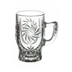 Paşabahçe 55881 Elmas Ayaklı Kulplu Çay Bardak - Çay Bardağı 6 Lı