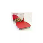 Paşabahçe 59024KP 59024 Plastik Kapaklı Borcam Kare Tepsi 31.8X28.3 Cm 3200 Cc