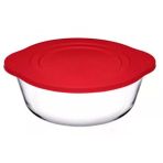 Pasabahce 59123 1450Cc/49Oz Yuvarlak Silikon Kapakli Borcam
