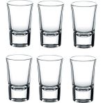 Paşabahçe 6'lı Boston Shot Bardağı 40 ml Şeffaf Cam Desensiz Kulpsuz 6 Parçalı Set