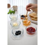 Paşabahçe 6'lı Cam Kahvaltılık & Sosluk Kase Seti - Reçel, Bal, Zeytin Çerezlik Sunumluk