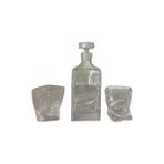 Paşabahçe 93103 Diamond 3 Parça El Imalatı Viski Seti - Şeffaf
