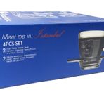 Paşabahçe 95040 İstanbul Desenli 4'lü Fincan