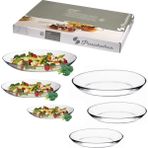 Paşabahçe 96501 Invitation 3'lü Oval Tabak Set - Şeffaf
