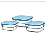 Paşabahçe 97826 3'lü Gourmet Saklama Kabı