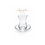 Paşabahçe Aida 12 Parça Çay Seti (6 Bardak + 6 Tabak) - Ayaydın Home