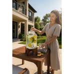Paşabahçe Akasya Standlı 3 Litre Cam Sebil Musluklu İçecek Dispenseri Limonata & Soğuk İçecek Sürahi Seti