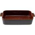 Paşabahçe Amber Petek Seramik Dikdörtgen Fırın Kabı 34 Cm, Borcam