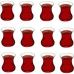Paşabahçe Aurora 12 Parça Çay Bardağı Seti
