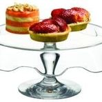 Paşabahçe Ayaklı 32 cm Servis Tabağı