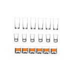 Paşabahçe-Bardak Seti Takımı 18 Parça Rakı Viski Shot Bardağı Kadeh Seti