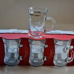 Paşabahçe Başak Keyif Gelin Çiçeği 12 Adet Kulplu Çay Bardağı