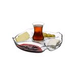 Paşabahçe Basic Bölmeli Cam Servis Tabağı – Kahvaltılık, Çerez ve Meze Sunum Tabağı