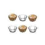 Paşabahçe Borcam Mini Fırın Maffin Kabı Çerezlik Sunumluk Kare 6' Lı Set