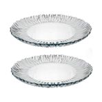 Paşabahçe Cam Aurora 31.5 cm 2'li Şeffaf Servis Tabağı