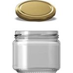 Paşabahçe Cam Kavanoz Magnolia Kavanozu 10 Adet 300 cc - Gold - 300 ml