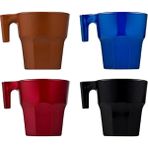Paşabahçe Casablanca 4'lü Metalik 70 ml Espresso Fincan Seti