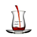 Paşabahçe Çayımın Demi 4lü Çay Bardağı Takımı