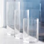 Paşabahçe Denizli El Imalatı Silindir Cam Vazo Set 15 çap (20 cm -30 cm -40 cm ) - Şeffaf