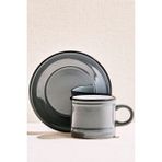Paşabahçe Electrum Seramik Espresso Fincanı Gri, Espresso Fincanı, 1 Adet