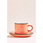 Paşabahçe Electrum Turuncu / Bej Seramik Espresso Fincanı, Espresso Fincanı, 1 Adet