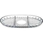 PAŞABAHÇE ELEGANT BÖLMELİ OVAL TABAK 163X278 MM 000-SEFFAF 1 OFSET HEDİYELİK KUTU 6 PAŞABAHCE