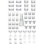 Pasabahce Elysia 55 Parça Meşrubat, Su, Çay Bardağı, Dondurmalık, Çerezlik, Sosluk Çeyiz Seti TYBAAHNICQTGWD9Y81