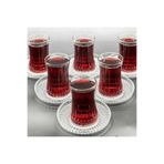 Paşabahçe Elysia Çay Bardağı Riva Çay Tabağı Takımı 24 Parça
