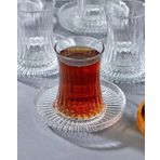 Pasabahce Elysia Çay Bardağı Takımı Riva Çay Tabağı 12 Parça Set