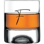 Paşabahçe F Harfli Yazılı Çıkmayan Baskılı Viski Bardağı Kadehi - Şeffaf - 205 ml