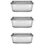Paşabahçe frigo kapaklı kahvaltılık - tereyağlık peynirlik 3 lü set