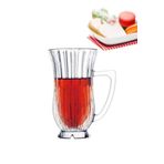 Paşabahçe Glamour Ayaklı 6 Adet Kulplu Çay Bardağı