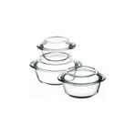 Paşabahçe Glassyou 3lü Yuvarlak Set Borcam