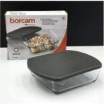 Paşabahçe Gri Kapaklı Kare Borcam 3200CC