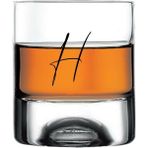 Paşabahçe H Harfli Yazılı Çıkmayan Baskılı Viski Bardağı Kadehi - Şeffaf - 205 ml
