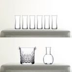 Paşabahçe Heybeli Rakı Bardağı, Nude Kristal Karaf ve Timeless Buz Kovası 8 Parça Rakı Seti - 8 Parçalı Set