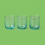 Paşabahçe Iconic 3'lü Su Bardağı Seti - Mavi - 270 ml - Montajsız