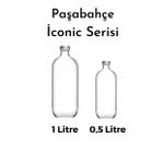 Paşabahçe Iconic Cam Su Şişesi Yağ Limon Saklama Kabı