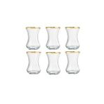 Paşabahçe İnce Belli Gold Çay Bardağı 130 cc 6 Lı