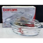Paşabahçe Kapaklı Borcam Tencere Oval Cam 590003 Eşsiz Kullanım İçin Özel Tasarım