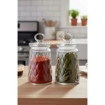 Paşabahçe Leafy 6 Adet Kavanoz 1100 cc 950118 - Natürel