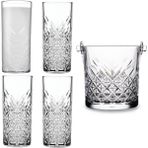 Paşabahçe Mesa Timeless Serisi Rakı Bardağı - Buz Kovası Takımı (420326 x 4 - 530068 x 1)