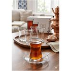 Paşabahçe Misis 6'lı Çay Bardağı Seti 160 ml - Modern İnce Belli Cam Bardak Takımı